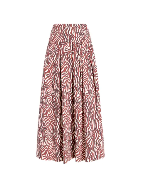 Proenza Schouler White Label Nessa zebra-print maxi skirt Neutrals WL2635248SCP097