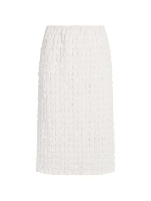 Proenza Schouler White Label Lori textured midi skirt Neutrals WL2625271JC193