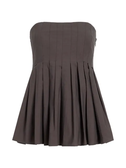 Proenza Schouler White Label Avine pleated top Brown WL2624630SC141