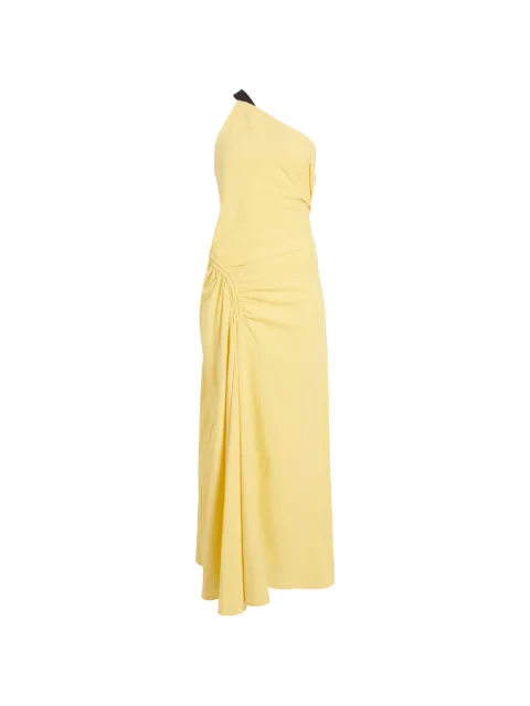 Proenza Schouler Sirena crinkled one-shoulder maxi dress Yellow R2633004BY378