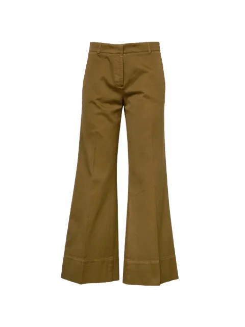 QL2 creased palazzo pants Brown 408801