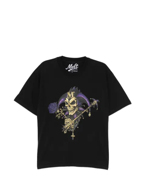 Melt graphic-print T-shirt Black MS5183