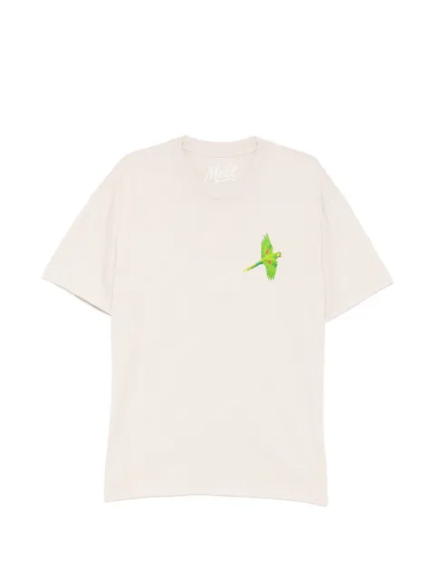 Melt parrot print T-shirt Neutrals MS5174