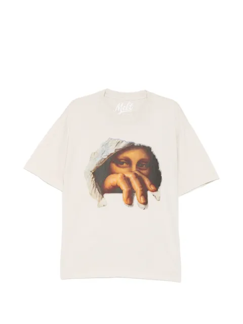 Melt graphic-print T-shirt Neutrals MS5171