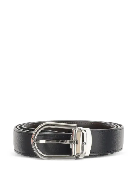 Montblanc reversible leather belt Black 222371