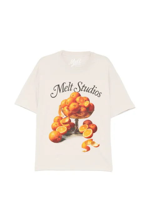 Melt graphic-print T-shirt Neutrals MS5173