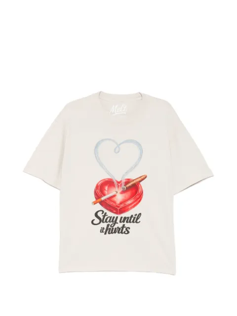 Melt graphic-print T-shirt Neutrals MS5175