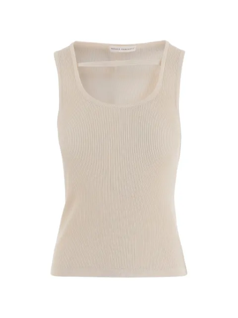 Niccolò Pasqualetti ribbed-knit tank top Neutrals NP09KU58ACOYACREAM
