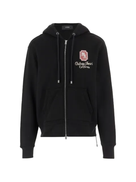 AMIRI Ma Chateau zip hoodie Black AMTOJR1098
