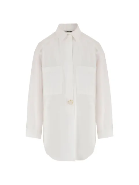 DARKPARK patch-pocket long-sleeve shirt White WSH30FAC1480001
