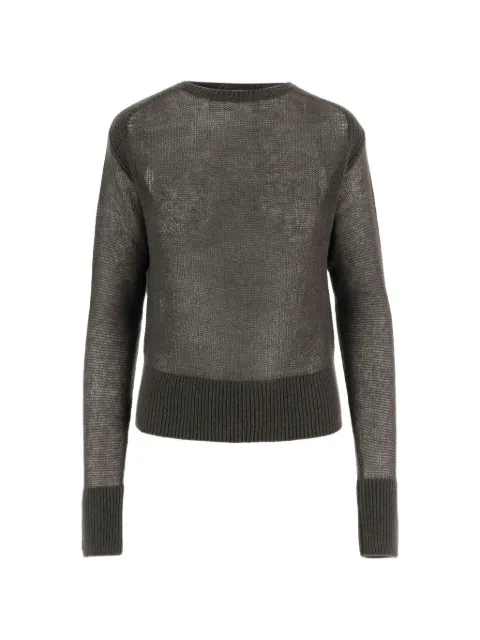 SA SU PHI ribbed crew-neck sweater Green S266570750