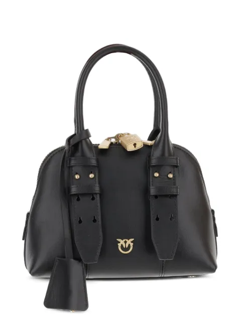 PINKO leather mini Escape Bag bowling bag Black 105333A0QO