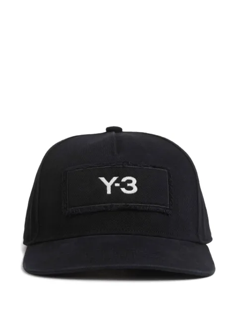 Y-3 logo-patch cap hat Black KE0075