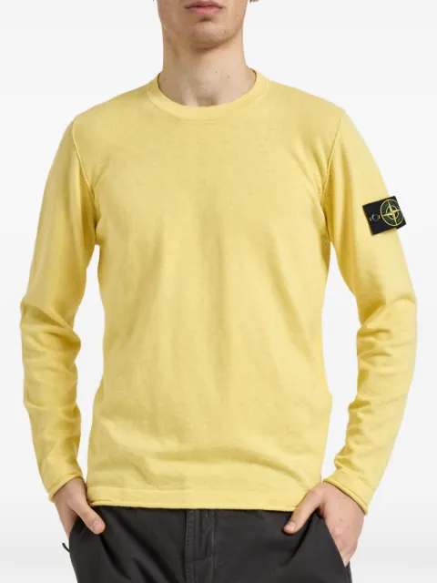 Stone Island 5100052 organic cotton and nylon jumper Yellow L1S155100052S00B0
