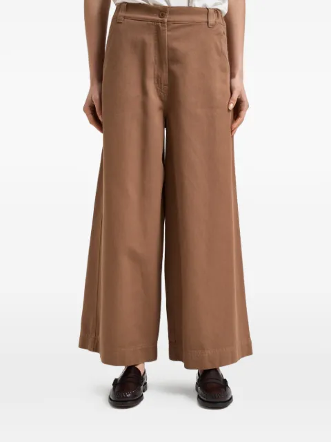 Weekend Max Mara Ariete button pocket trousers Brown WE5131126106