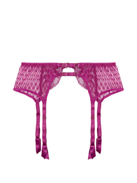 Fleur Of England Paloma lace suspender belt Pink PALOMASUSPENDERBELT