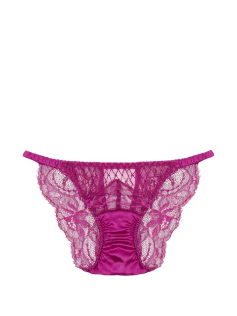 Fleur Of England Paloma lace brief Pink PALOMAOUVERTBRIEF