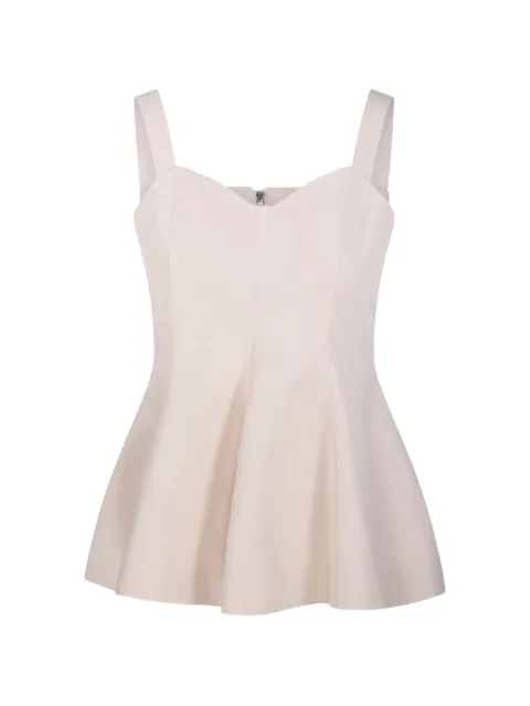 SANDBEIGE flared straps top Neutrals SBD1BL004