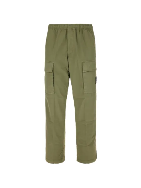 Stone Island 3100020 stretch organic cotton twill cargp trousers Green L1S153100020S0A10