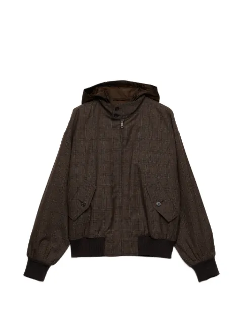 Prada Prince of Wales checked wool jacket Brown P8029SOOO18VA