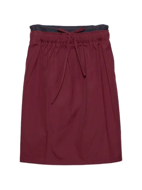 Prada poplin skirt Red P197ZSOOO187P