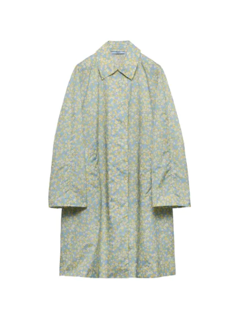 Prada printed Re-nylon raincoat Blue 292361SOOO19DI