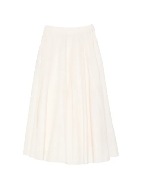 Forte Forte gathered midi skirt Neutrals 14610MYSKIRT