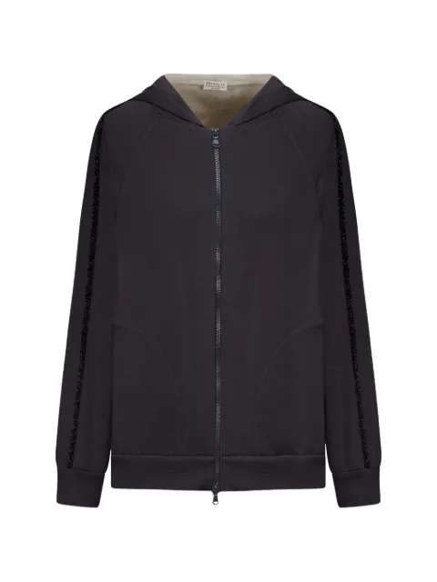 Brunello Cucinelli zip hoodie Black MD828SM606C9142