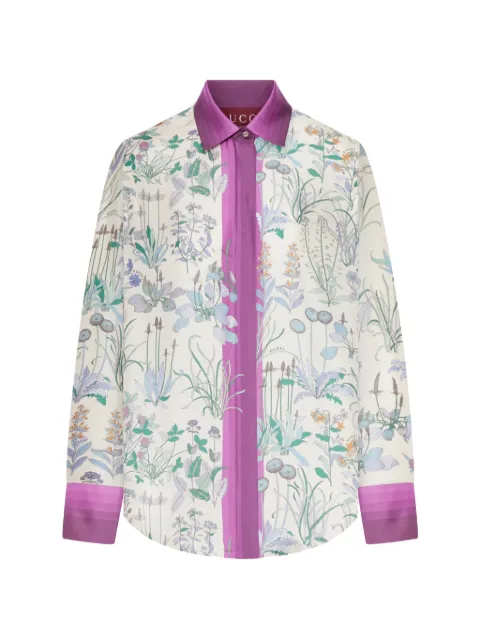 Gucci floral-print shirt Neutrals 856092ZAUK7