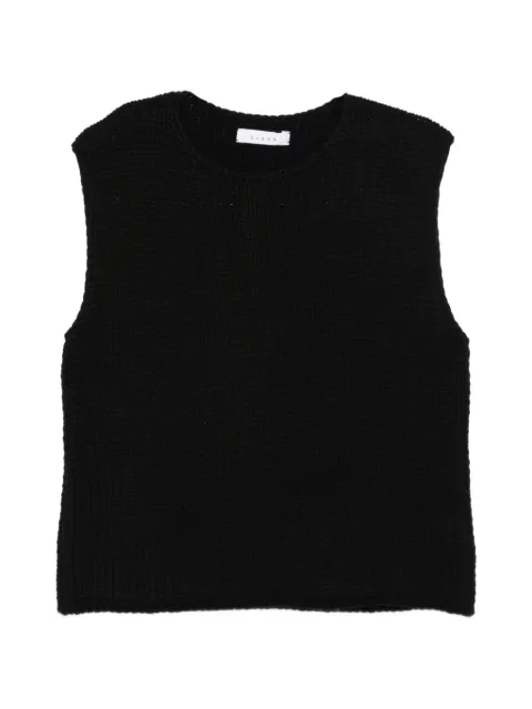 Liska round-neck vest Black VALEBLACK