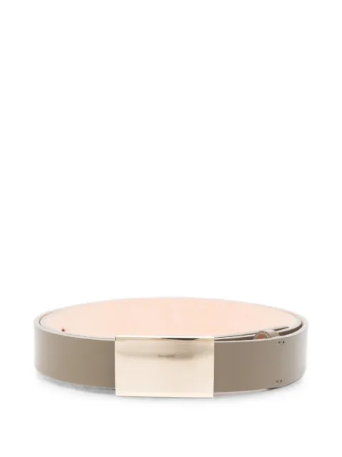 Victoria Beckham Portofino leather belt Grey 1326ABL007653A