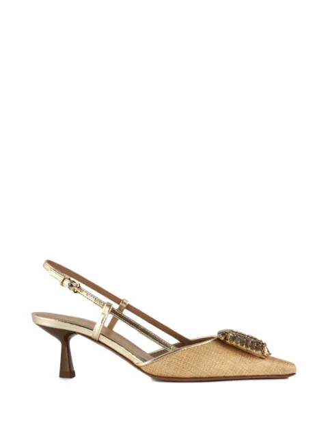 Festa Milano jewelled strap sandals Neutrals JULIENLINOPLATINO