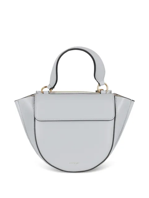 Wandler small Hortensia zipped leather tote bag Blue 000168098