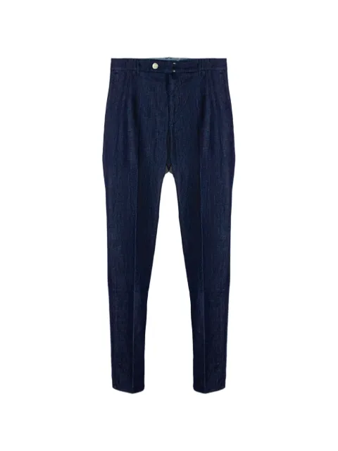 Incotex belt loops button trousers Blue BXS02R0517AW01A