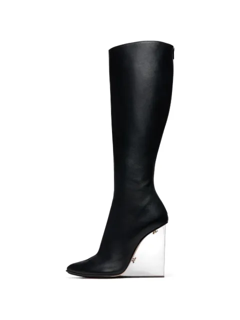 Maison Margiela Tabi Claw Plexi knee boots Black S39WW0076P7700