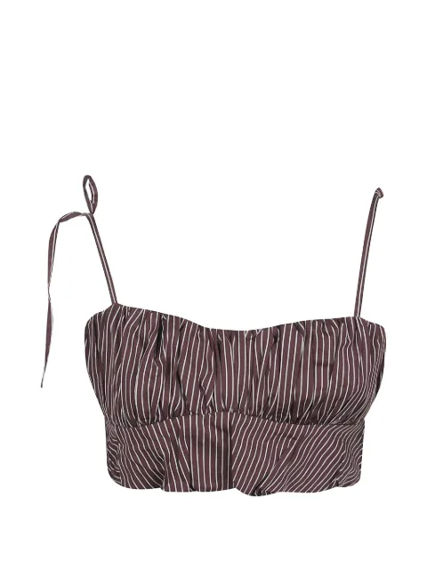 Faithfull Pelea pinstripe-pattern top Red FF3795RCP