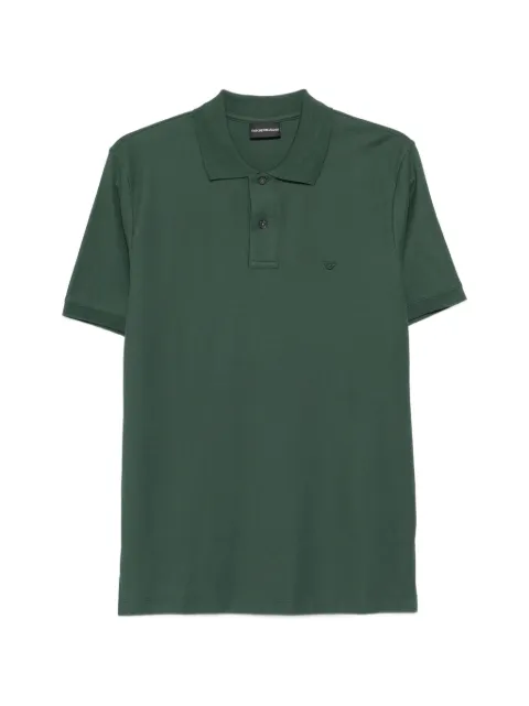 Emporio Armani logo-embroidered polo shirt Green EM005239AF10497