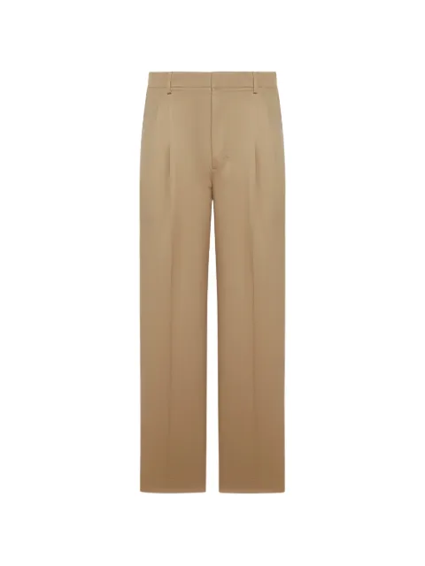 AMI Paris pleated trousers Brown 26PHTR860CO0214