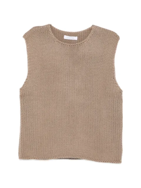 Liska round-neck vest Neutrals VALEPORTBELLA