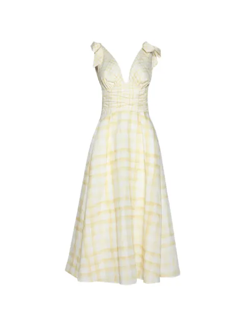 Rosie Assoulin bow-embellishment midi dress White C261D02WL035700