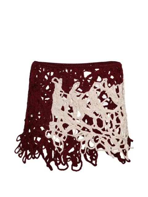 MAYSHA crocheted izu skirt Red IZ052702