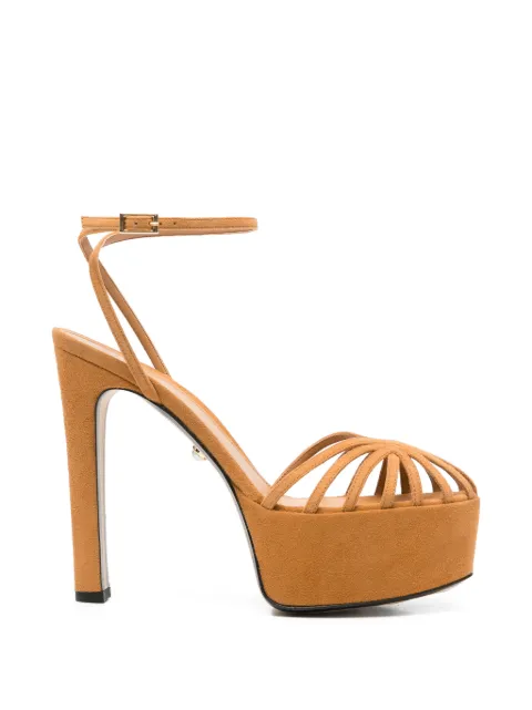 Alevì Eva platform strap sandals Brown L26SL002Q0879451