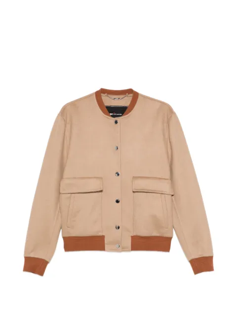 Kiton patch pocket bomber jacket Neutrals D61617DK0958G01