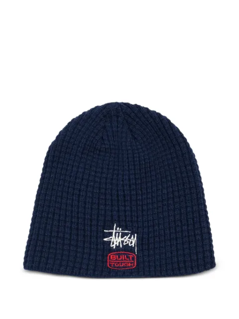 Stüssy Waffle Built Tough Skullcap beanie hat Blue STUS355