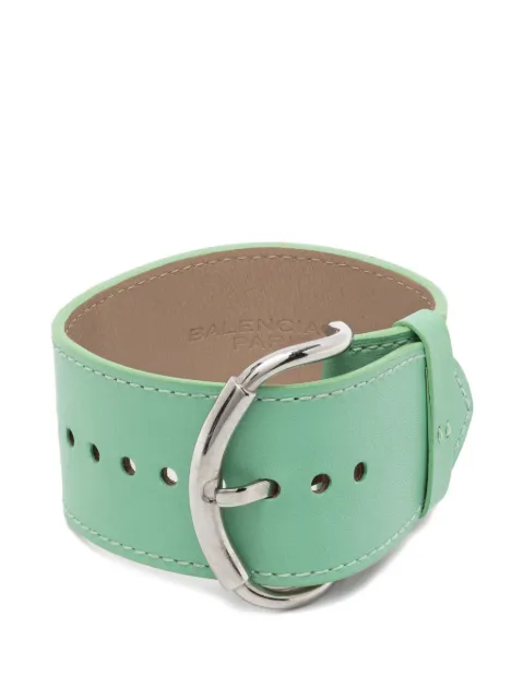 Balenciaga Pre-Owned 2010s buckle-fastening bracelet Green BA180ALD