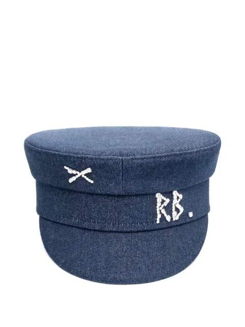 Ruslan Baginskiy crystal-embellishment hat Blue KPC077CJNS