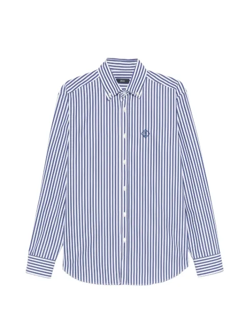 Herno striped-pattern long-sleeve shirt Blue CM000027U13317