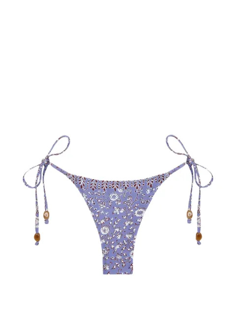 TROPIC OF C Praia floral-print bikini bottoms Purple CS81