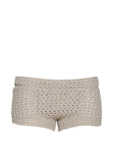 TROPIC OF C crochet shorts Neutrals CS750