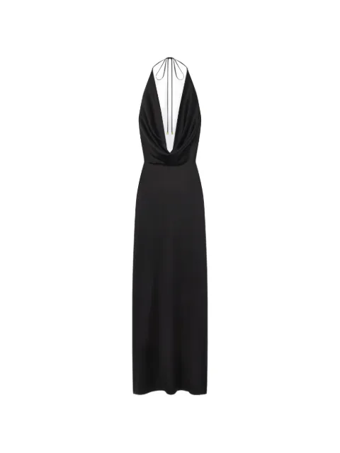 ETERNE Carla cowl neck maxi dress Black ESK42658